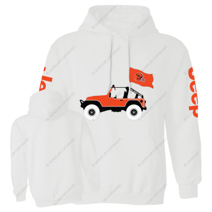 Orange Baseball Football Jp Casual Hoodie