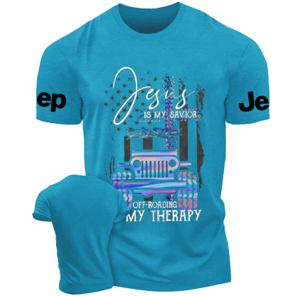 Jesus Is My Savior Off-Road My Therapy Jp T-Shirt