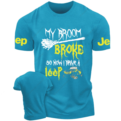 Halloween My Broom Broke So Now I Drive A Car Jp T-Shirt