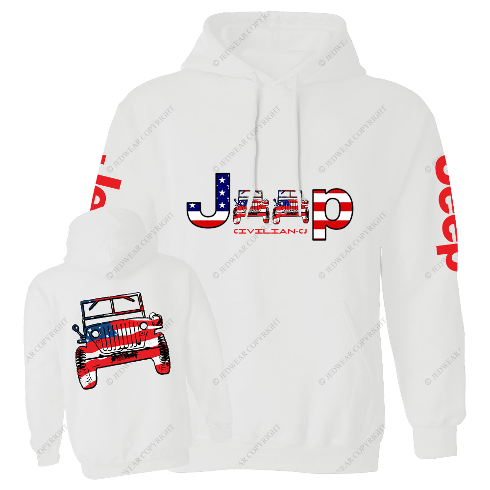 America Flag Car Jp Casual Hoodie