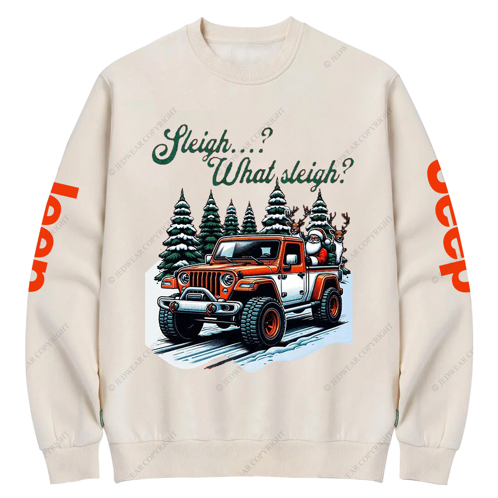 Gladiator Sleigh What Sleigh Christmas Santa Claus Jp Crew Neck Sweatshirt