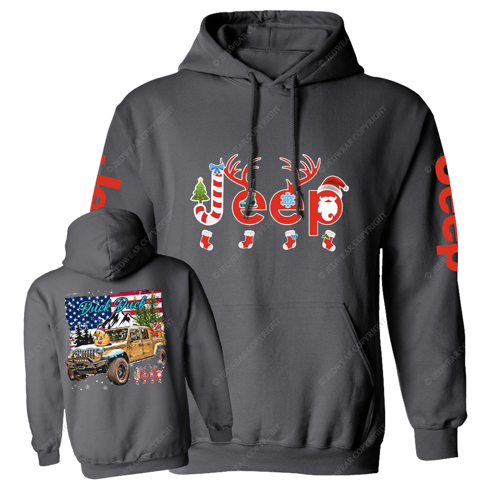 Christmas Elk Sleigh Jp Casual Hoodie