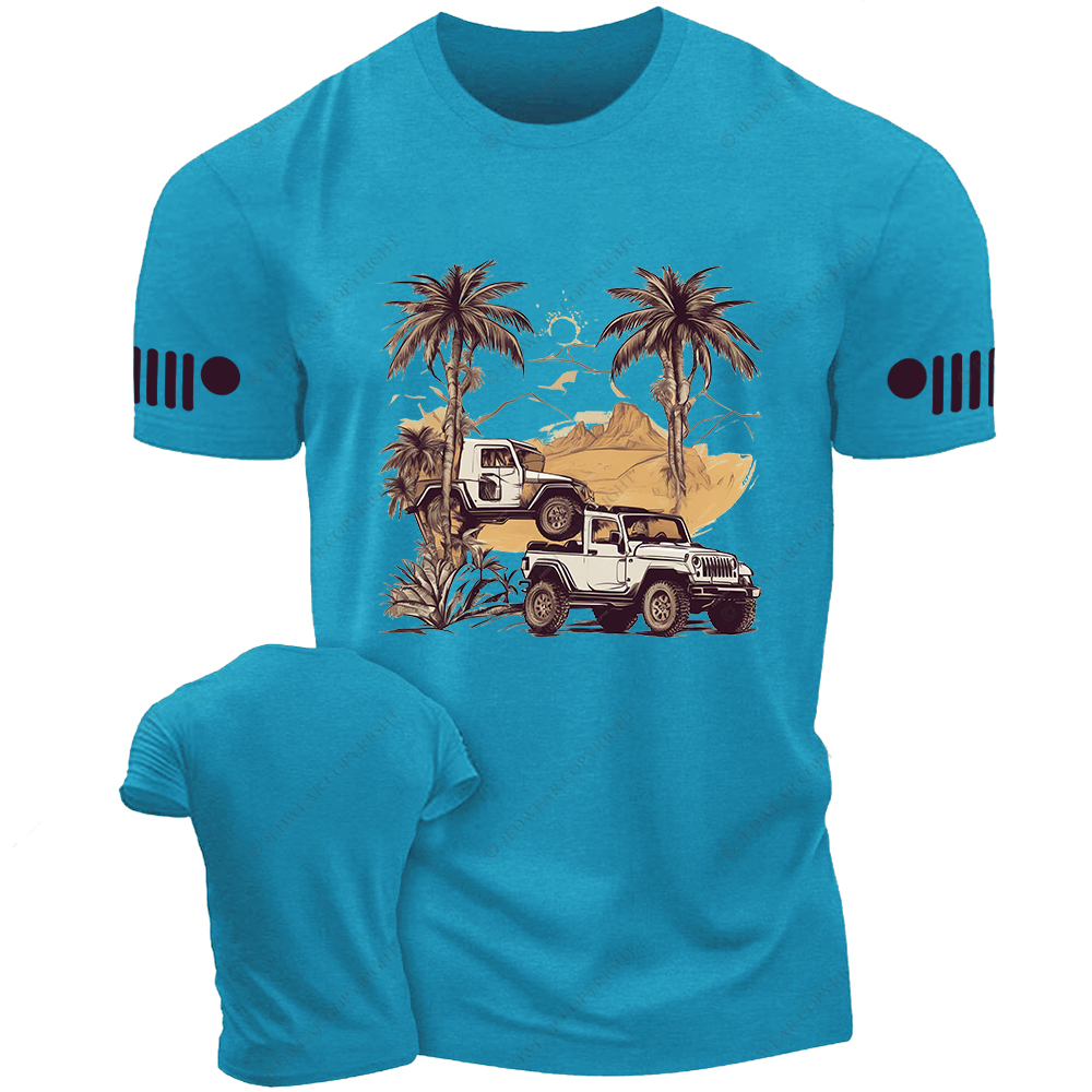 4x4 Off-Road Classic PalmTrees Jp T-Shirt