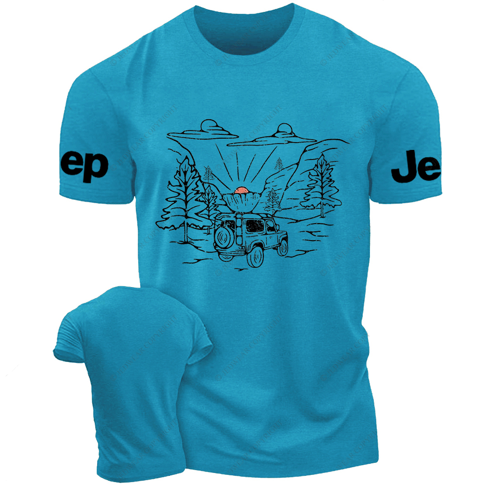 Outdoor Trip Stick Figure Line ArtJp T-Shirt