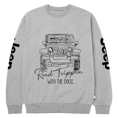 Road Tippin With The Dogs Jp Crew Neck Sweatshirt
