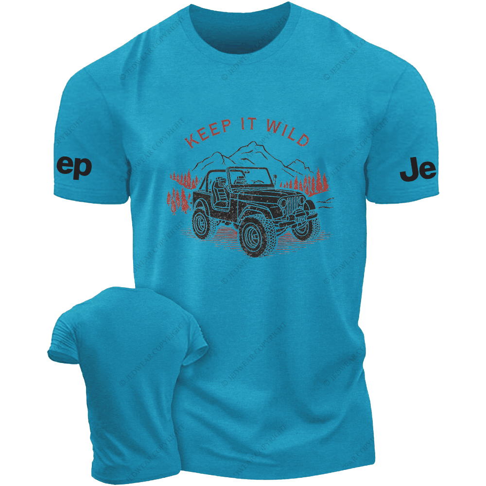 Keep It Wild Trees Mountains Water  Hand Painted  JP T-Shirt
