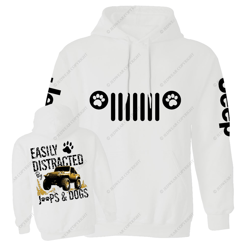 Easily Distracted By Car And Dogs Jp Casual Hoodie