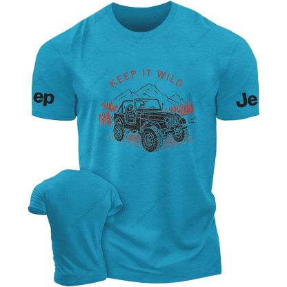 Keep It Wild Trees Mountains Water  Hand Painted  JP T-Shirt