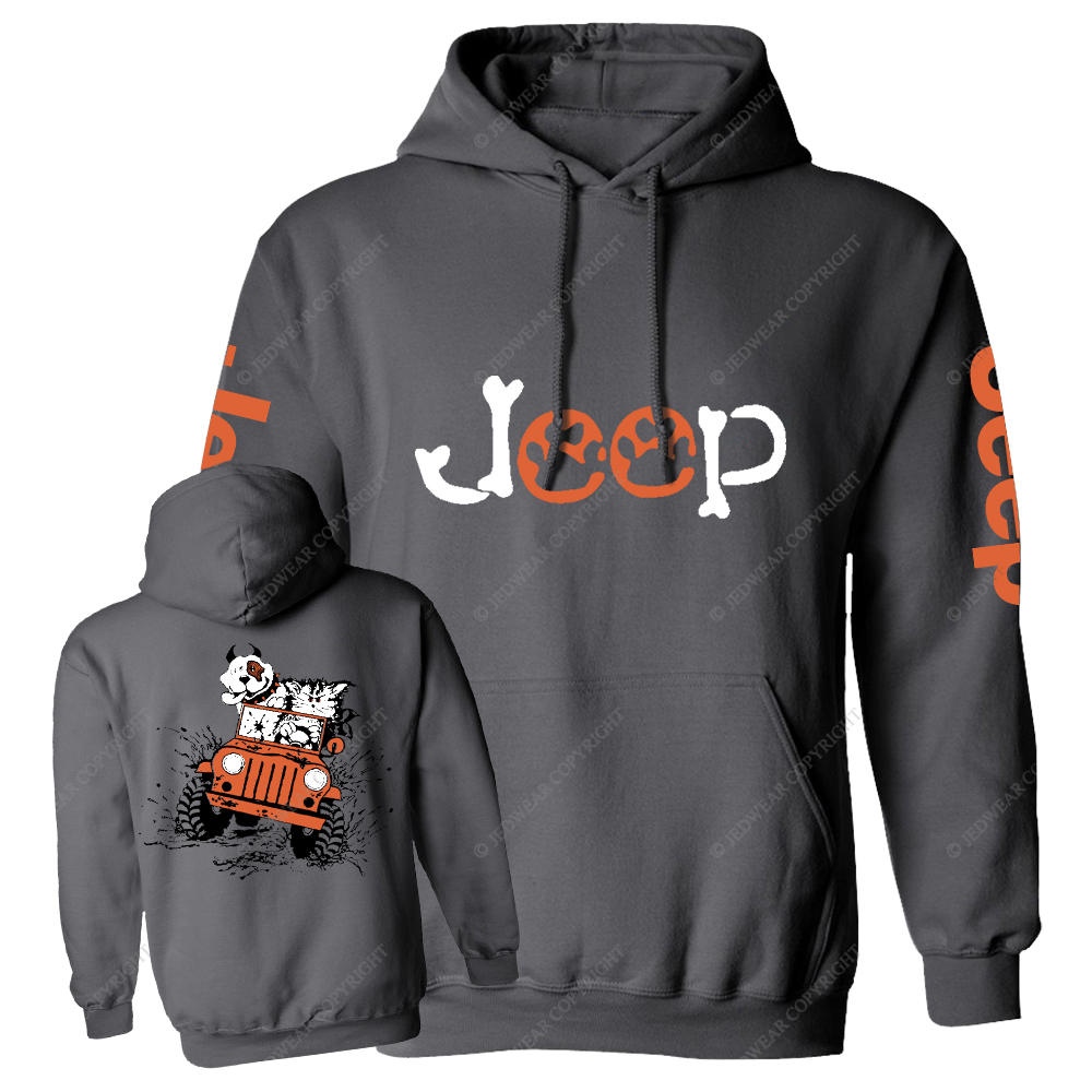 Orange Car Dog And Cat Magnet Jp Casual Hoodie