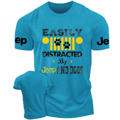 Easily Distracted By Car And Dogs Jp T-Shirt
