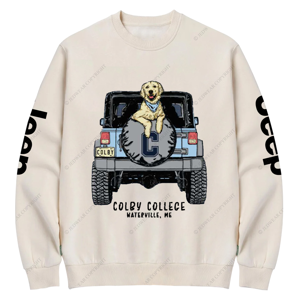 Colby College Waterville Me Jp Crew Neck Sweatshirt