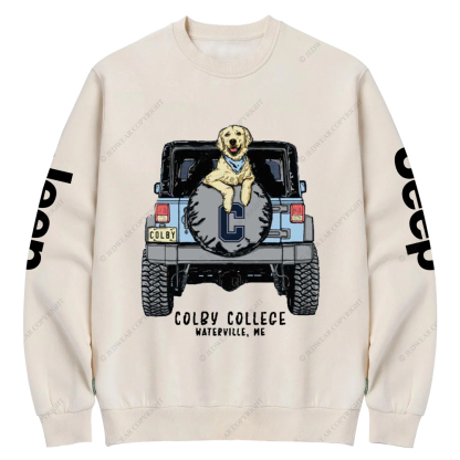 Colby College Waterville Me Jp Crew Neck Sweatshirt