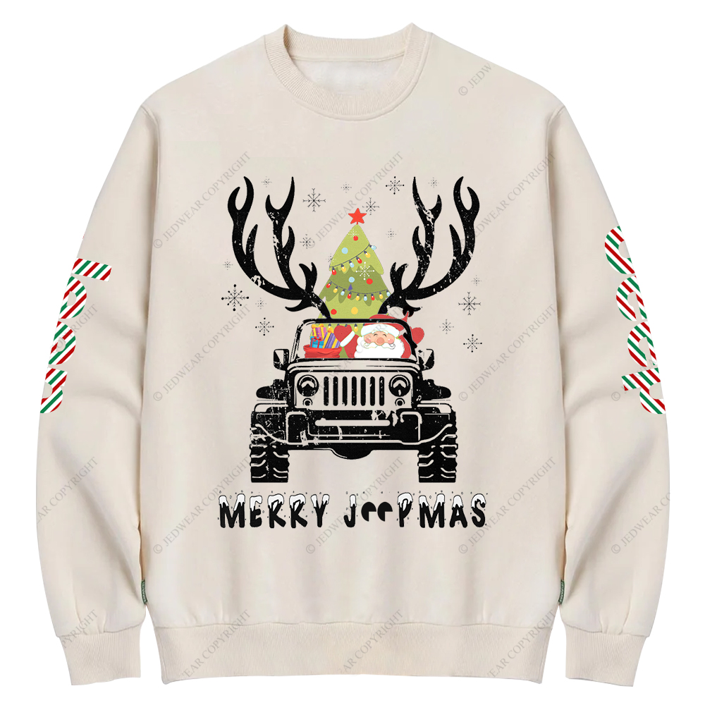 Merry Christmas Santa Claus Jp Crew Neck Sweatshirt