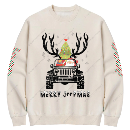 Merry Christmas Santa Claus Jp Crew Neck Sweatshirt