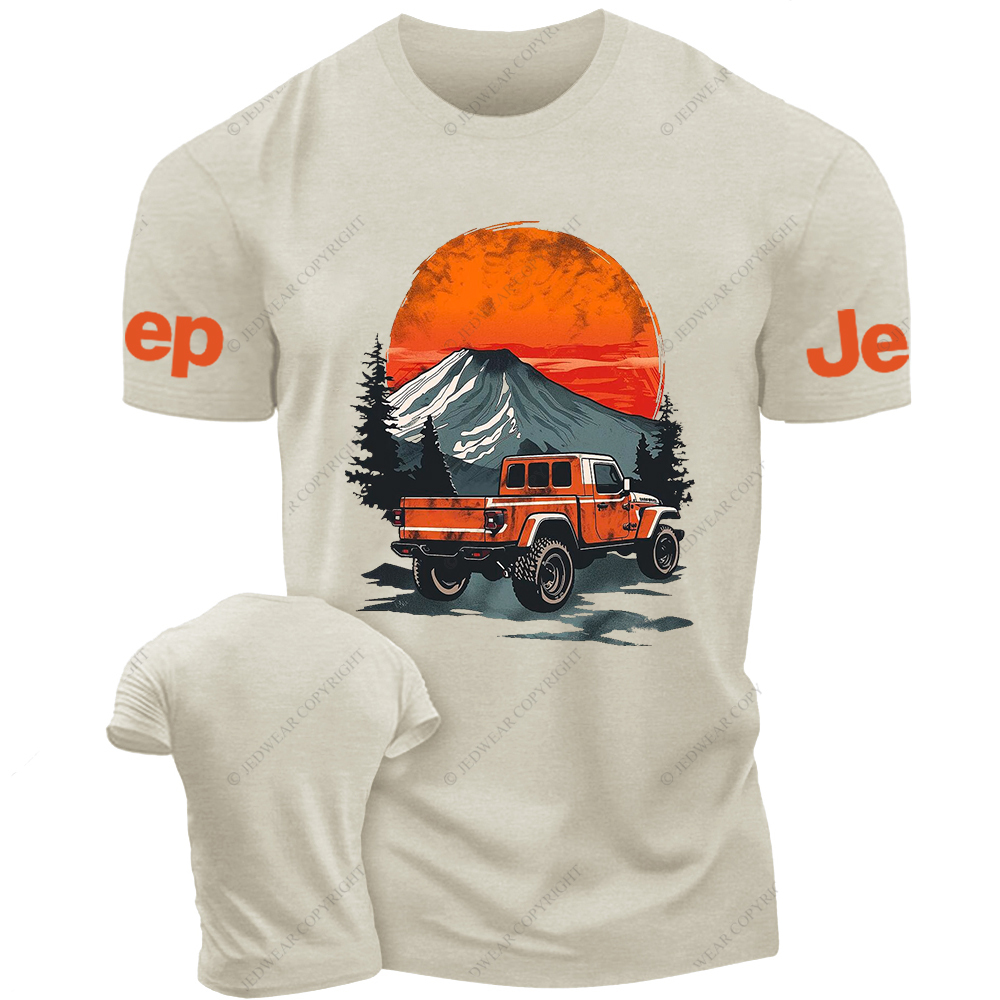 Gladiator Sunset Mountain Silhouette Jp T-Shirt
