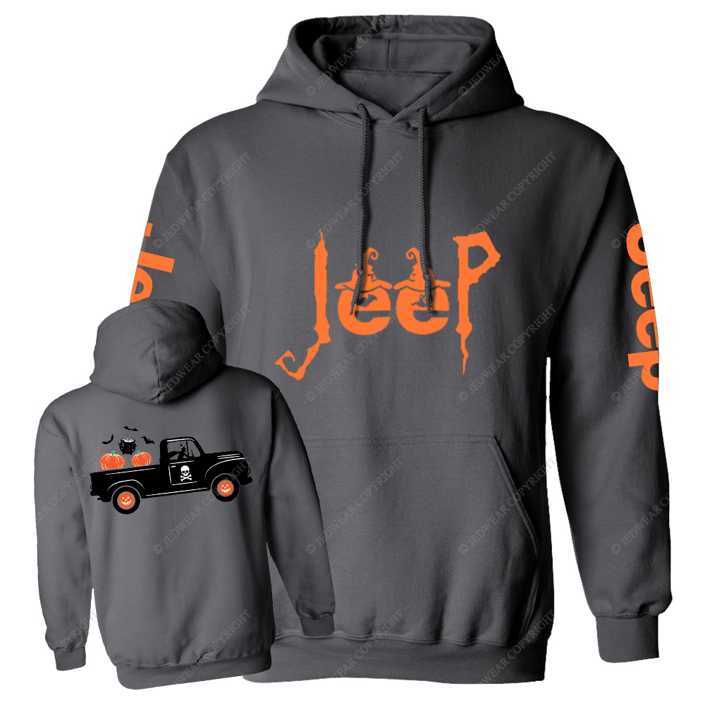 Halloween Truck Pumpkin Witch Jp Casual Hoodie
