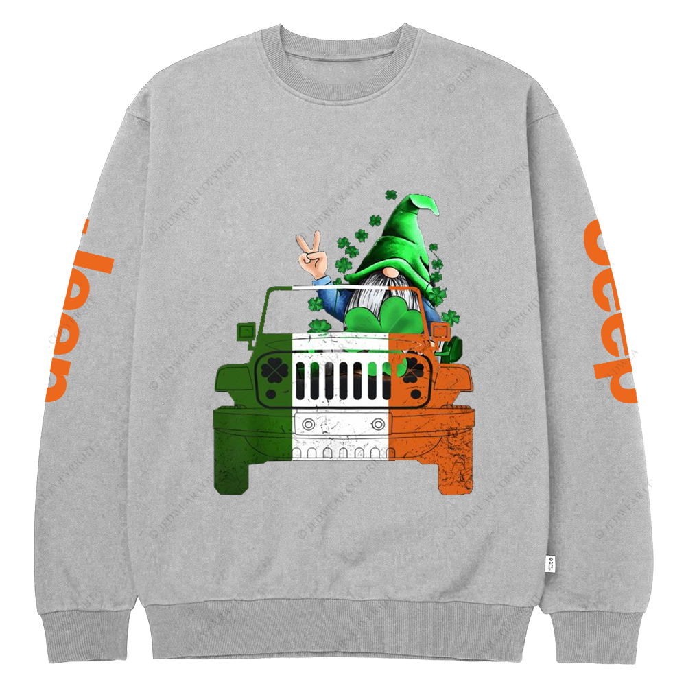 Four-Leaf Clover Plant Jp Crew Neck Sweatshirt