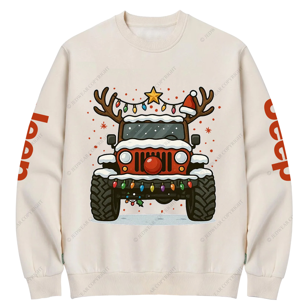 Off-Road Merry Christmas Jp Crew Neck Sweatshirt