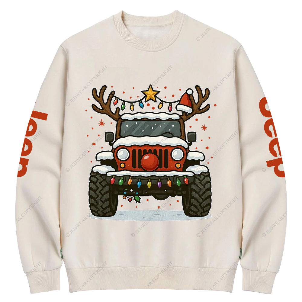 Off-Road Merry Christmas Jp Crew Neck Sweatshirt