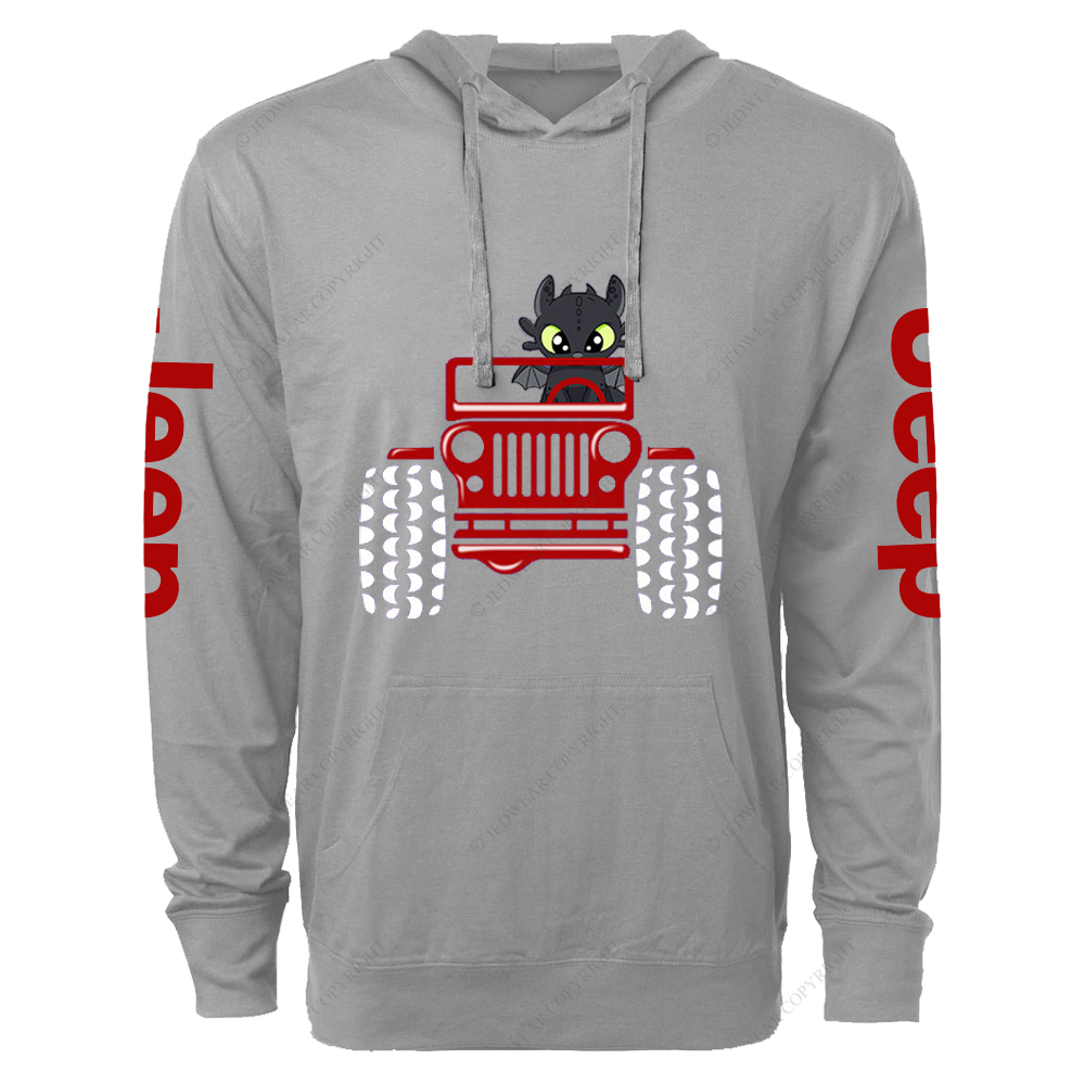 Halloween A Little Bat Is Driving A Car Jp Lightweight Hoodie