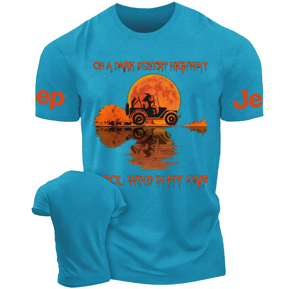 Halloween On A Dark Desert Highway Cool Wind In My Hair Witch Jp T-Shirt