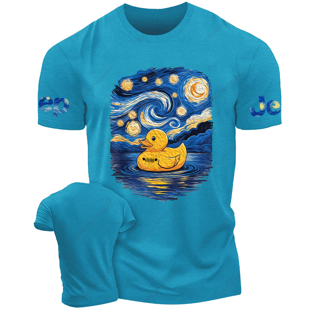 Starry Night Rubber Bath Duck Van Gogh Jp T-Shirt