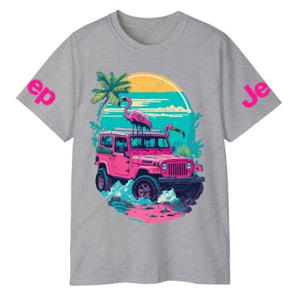 Pink Off-Road And Pink Swan On The Seashore Jp T-Shirt
