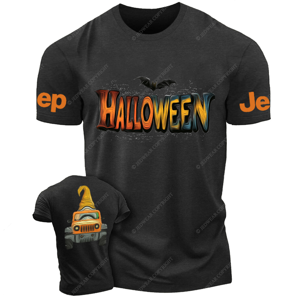 Halloween Gnome Oil Painting Design Jp T-Shirt