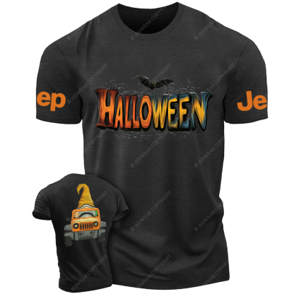 Halloween Gnome Oil Painting Design Jp T-Shirt