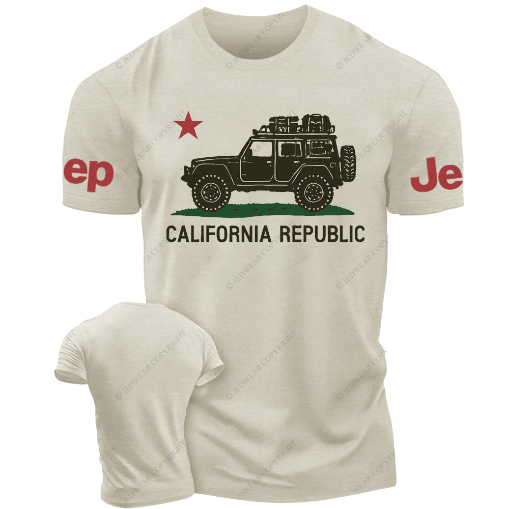 California Republic Military Star Jp T-Shirt
