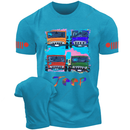 Off-Road Vehicle Colorful Painting Jp T-Shirt