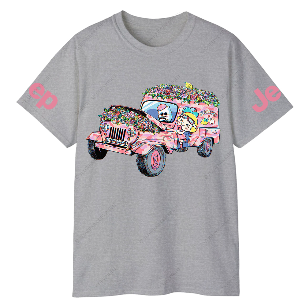 Lemon Sugar Cartoon Flower Funny Jp T-Shirt