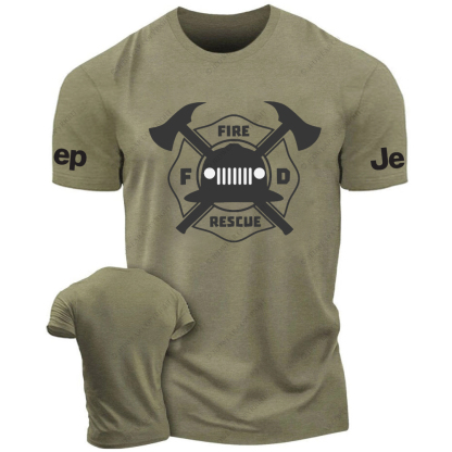 Fire Rescue  Yellow Hat Fire Fighting Tools JP T-Shirt