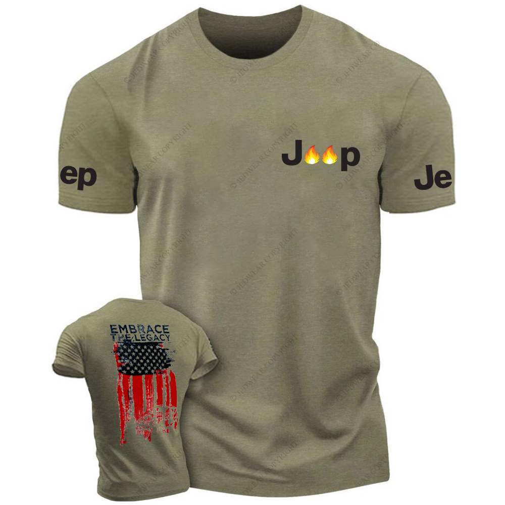 American Flag Embrace The Legacy JP T-Shirt