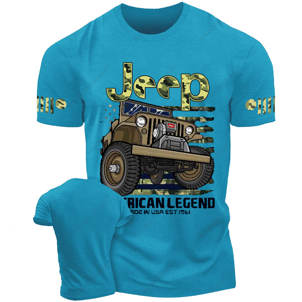 willys Four Wheel Drive CJ7 Wrangler Rubicon Army  Jp T-Shirt