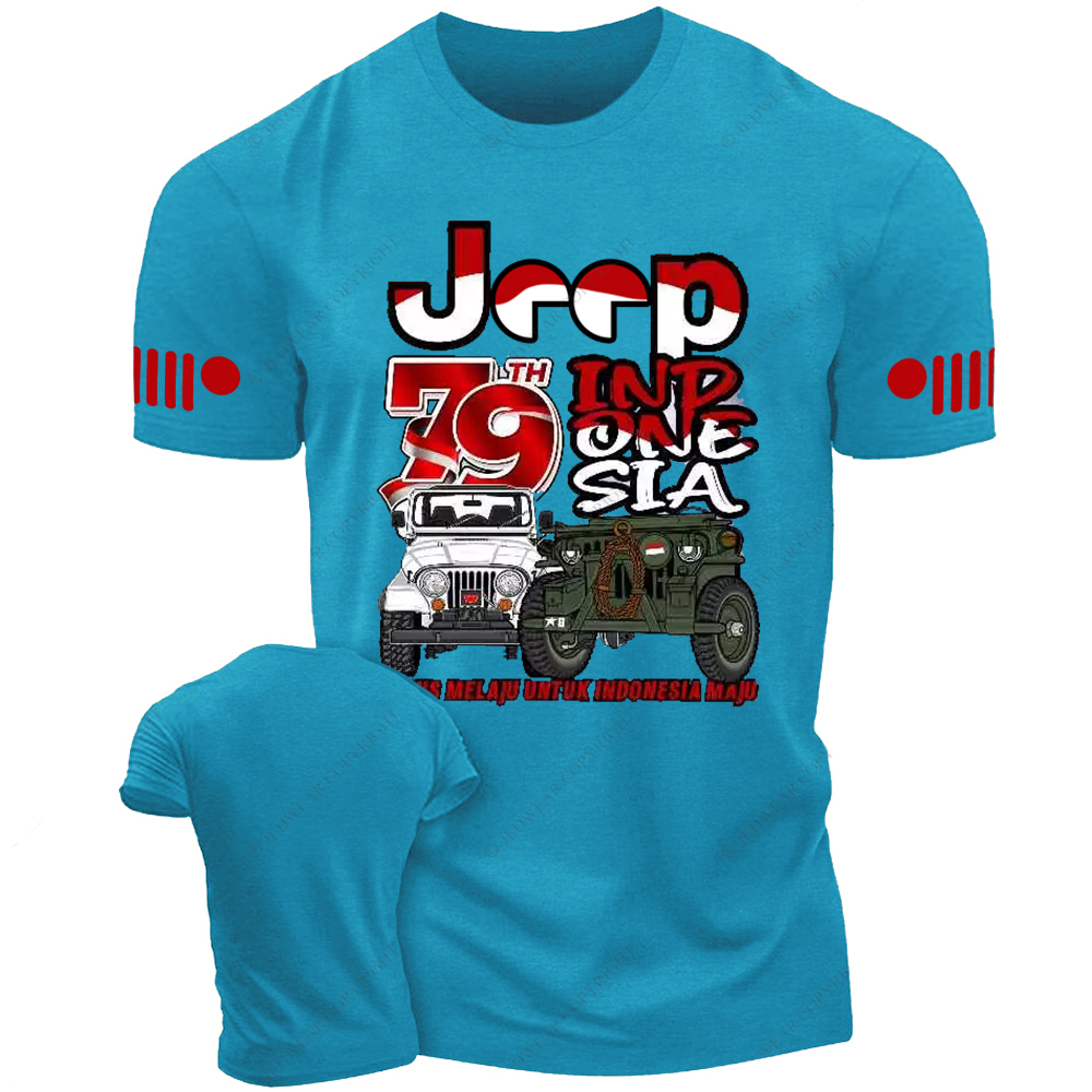 Kemerdekaan Indonesia Merdeka 79 Rubicon Willys Wrangler JK CJ7 Jp T-Shirt