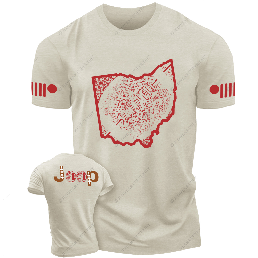 Ohio State Buckeyes Football Map Jp T-Shirt