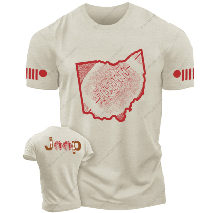 Ohio State Buckeyes Football Map Jp T-Shirt