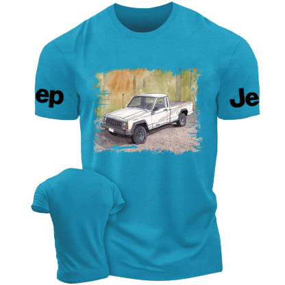 Comanche Pickup Truck Watercolor Painting Art Print Jp T-Shirt