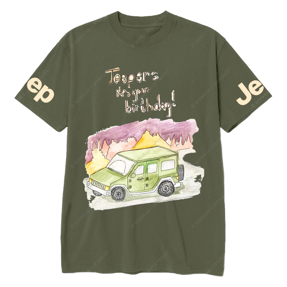 Funny Off-Road Cartoon It's Your Birthday Jp T-Shirt