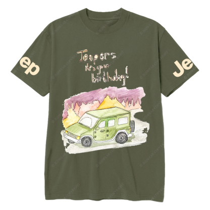 Funny Off-Road Cartoon It's Your Birthday Jp T-Shirt