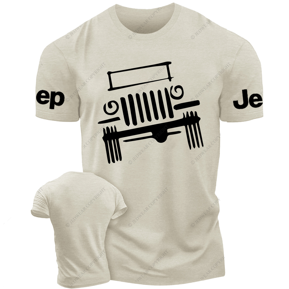 Hand-Painted Line Drawing Off-Road Vehicle Jp T-Shirt