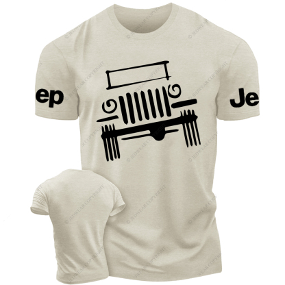 Hand-Painted Line Drawing Off-Road Vehicle Jp T-Shirt