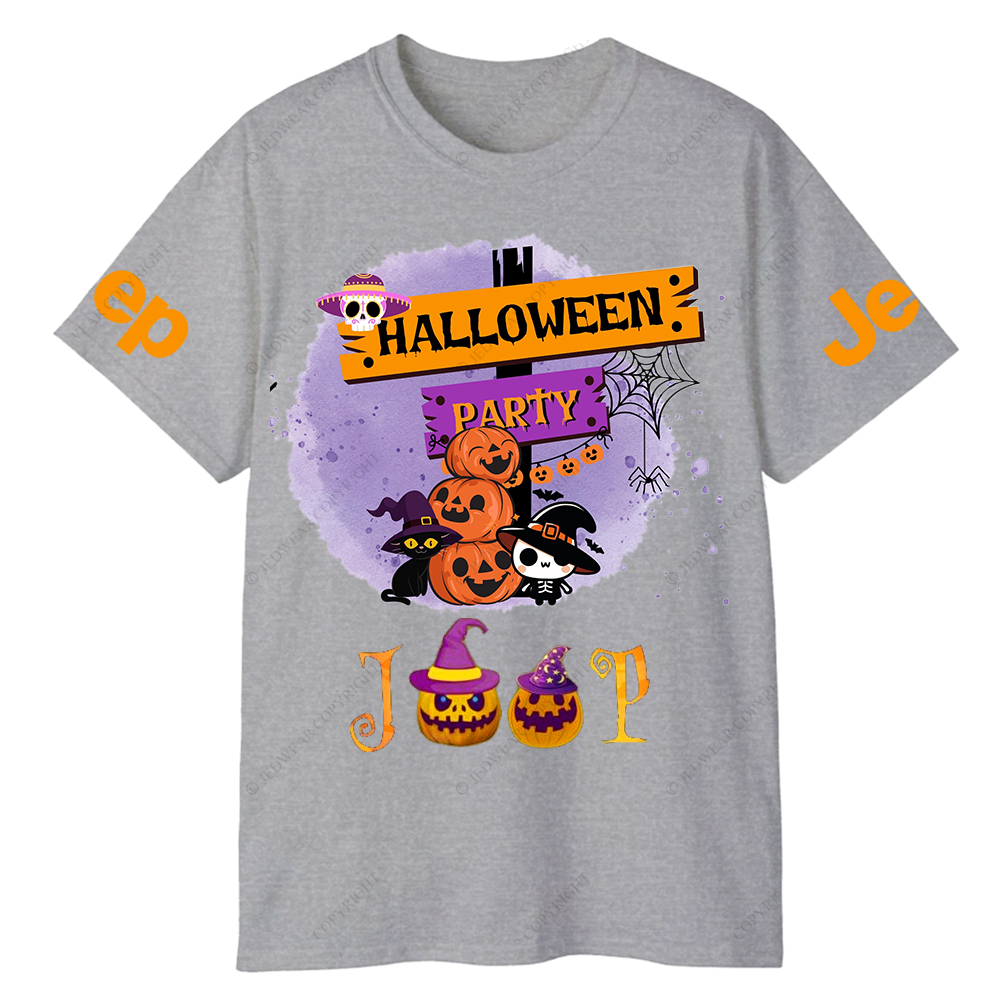 Pumpkin Halloween Party Spider Web Jp T-Shirt