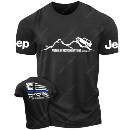 Religion Jesus Police The Blue Line Jp T-Shirt