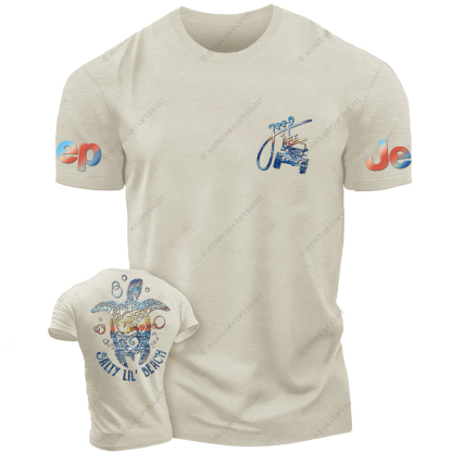 Salty Lil' Beach Summer Turtle Slippers Jp T-Shirt
