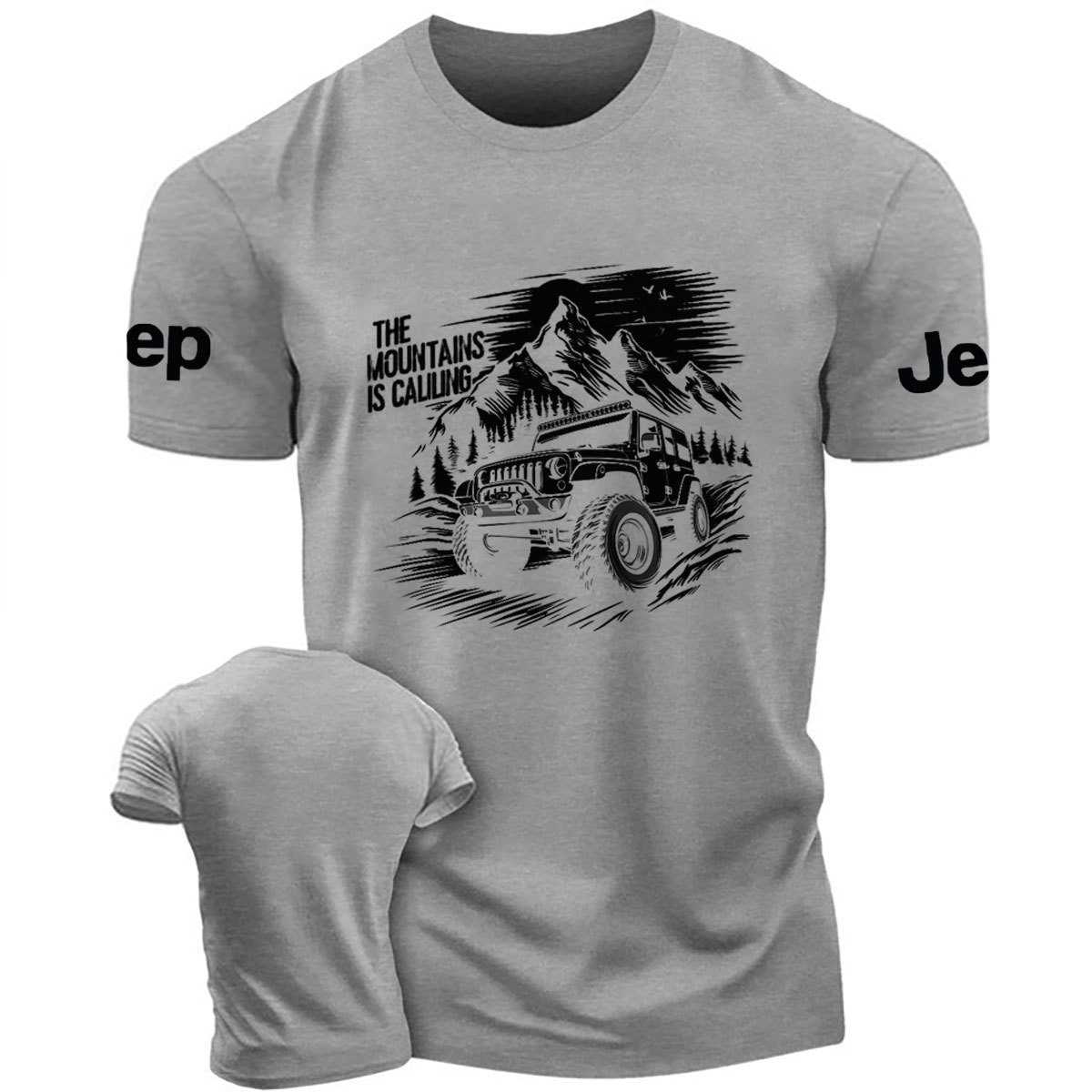 The Mountain Is Calling Car Design T-Shirt