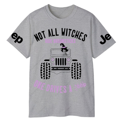 Halloween Not All Witches Ride Broomsticks One Drive A Car Jp T-Shirt