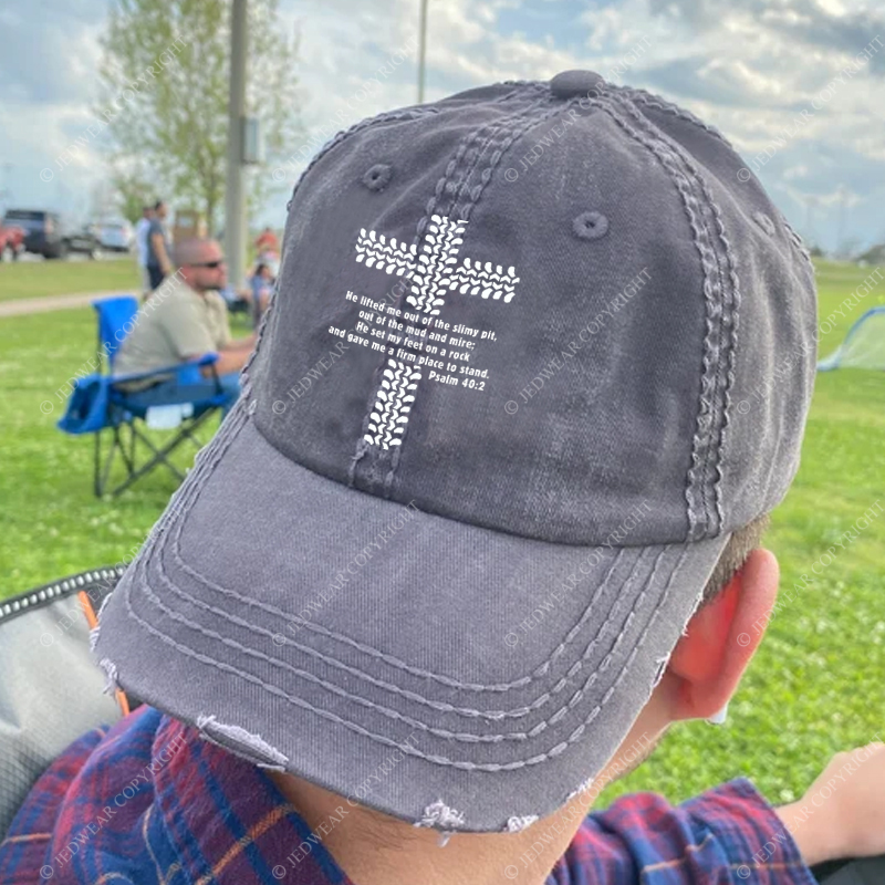 Religion Cross Jesus Bible Wheelmarks Psalm Jp Baseball Cap