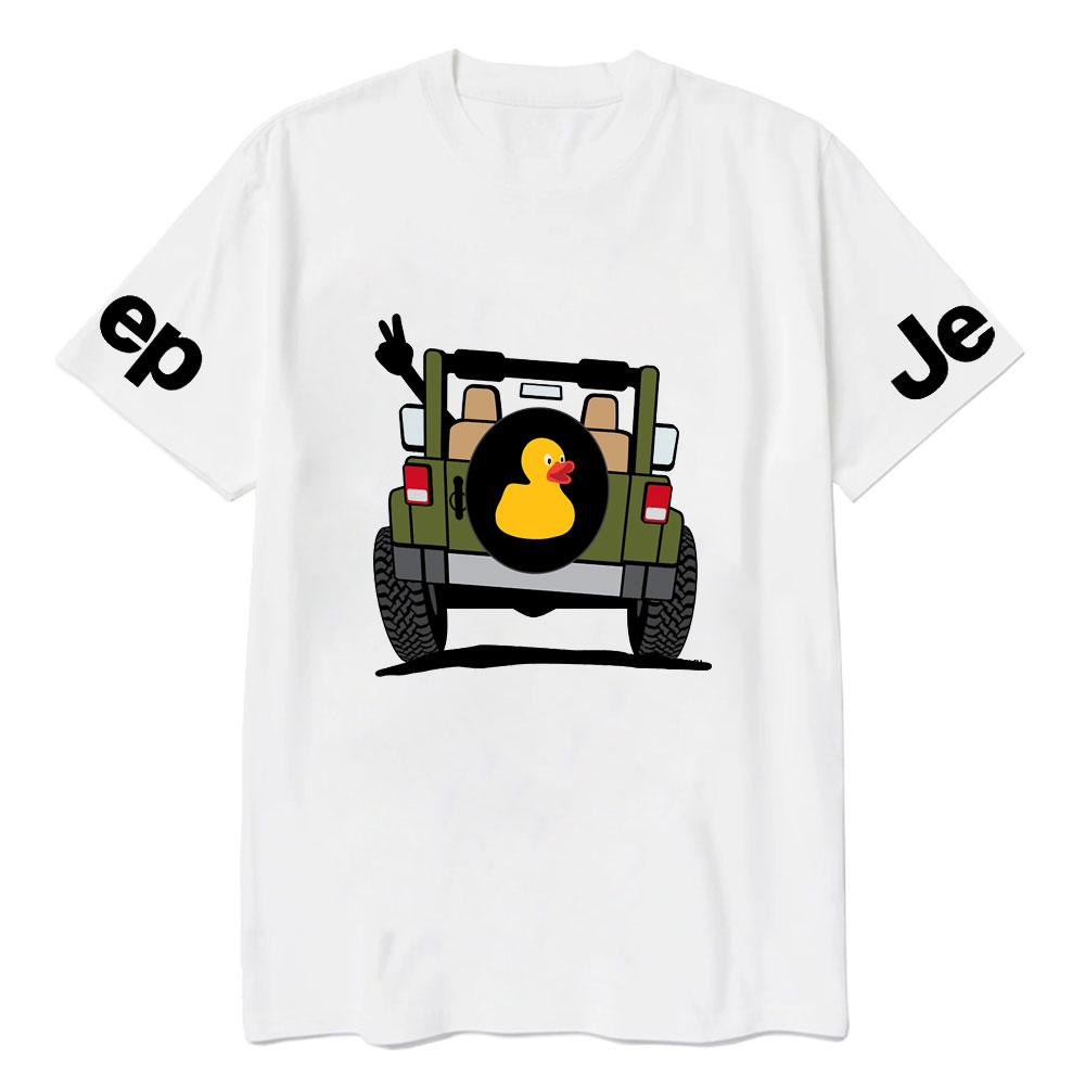 Happy Trails Ahead Duck Casual Printed T-Shirt